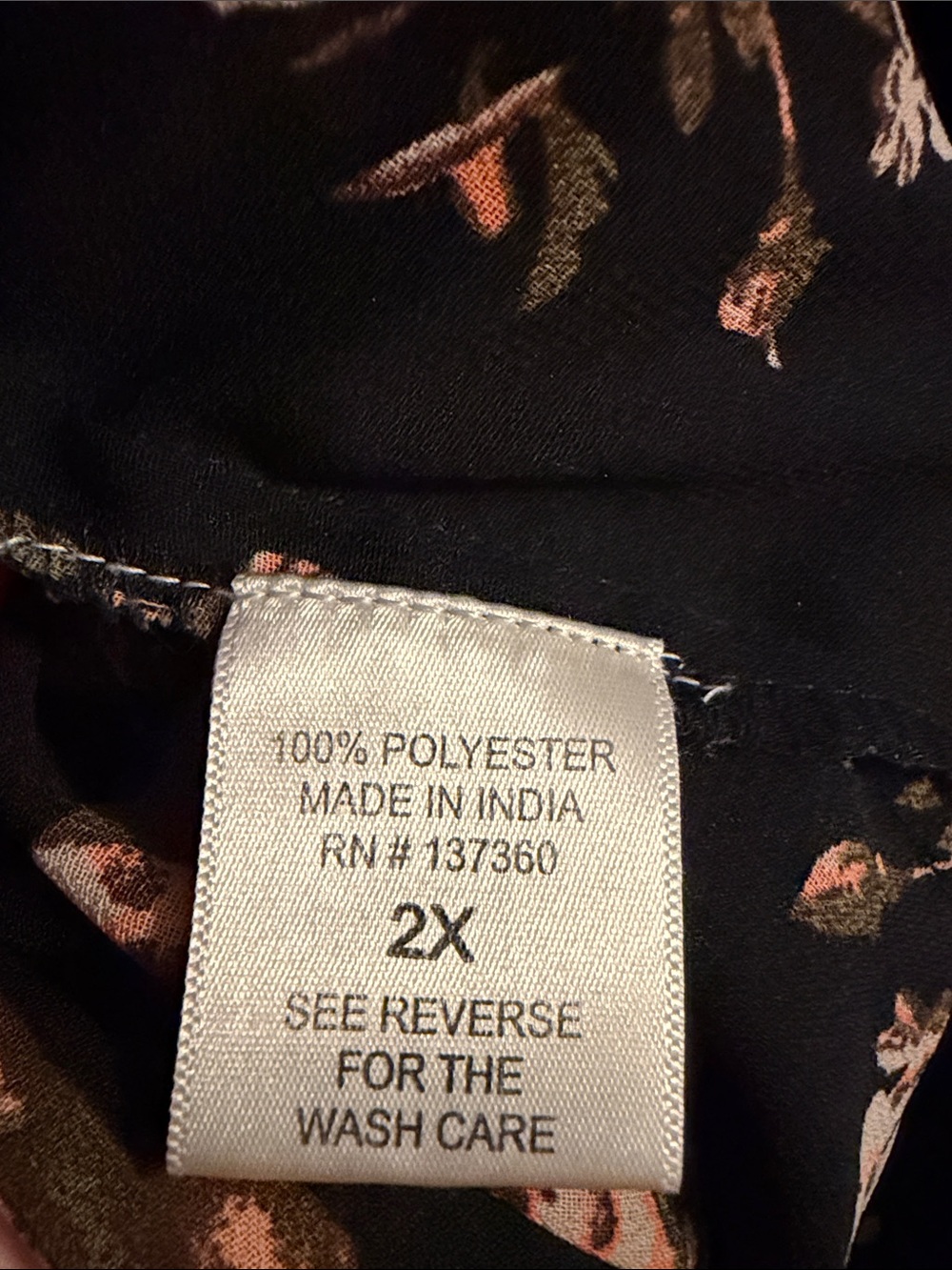 Live 4 Truth Black Floral Maxi Romper Split Leg Pantsuit Resort Vacation Club 2X - Picture 13 of 14
